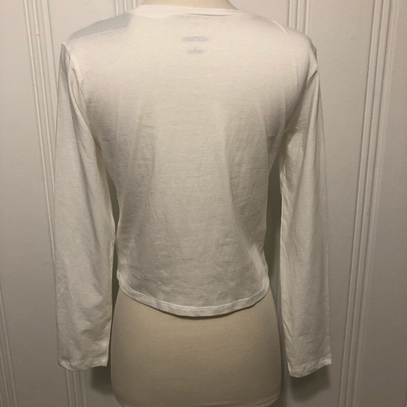 Wild Fable Classic Long Sleeve White Tee Small - Picture 6 of 15